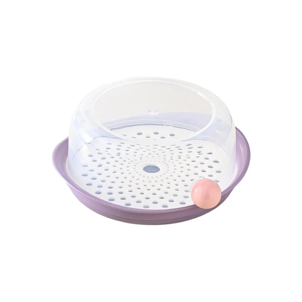 Food Grade PP Microwave Steamer with Lid & Tray | Large Capacity