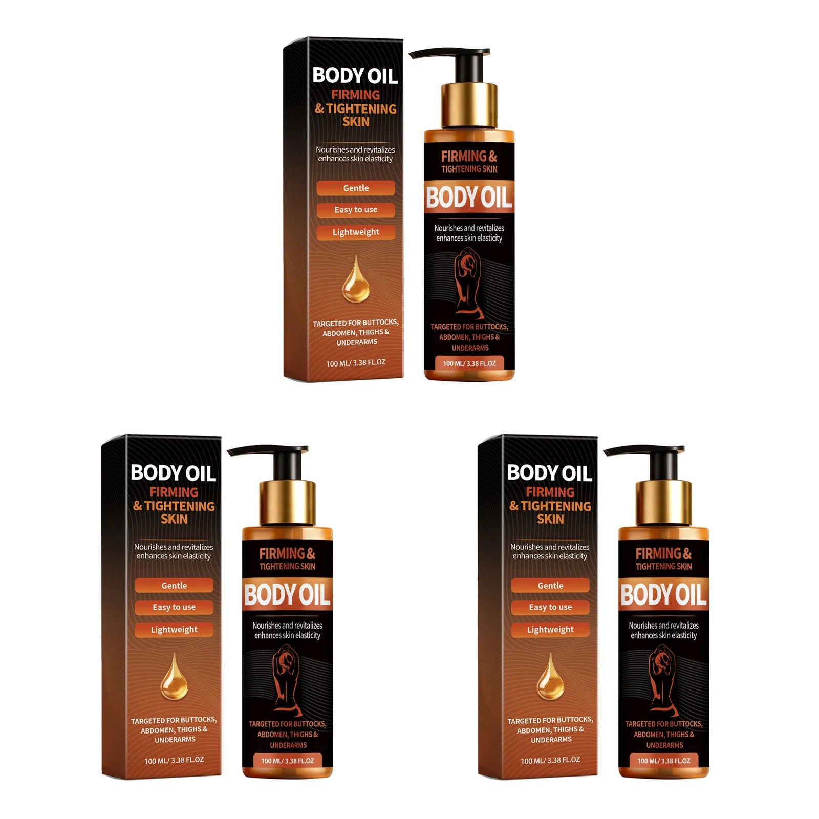 OceAura Firming Body Oil – Tighten, Lift & Nourish Skin 100ml Firming Body Oil Oasis Select 3 x 100ml Boxed