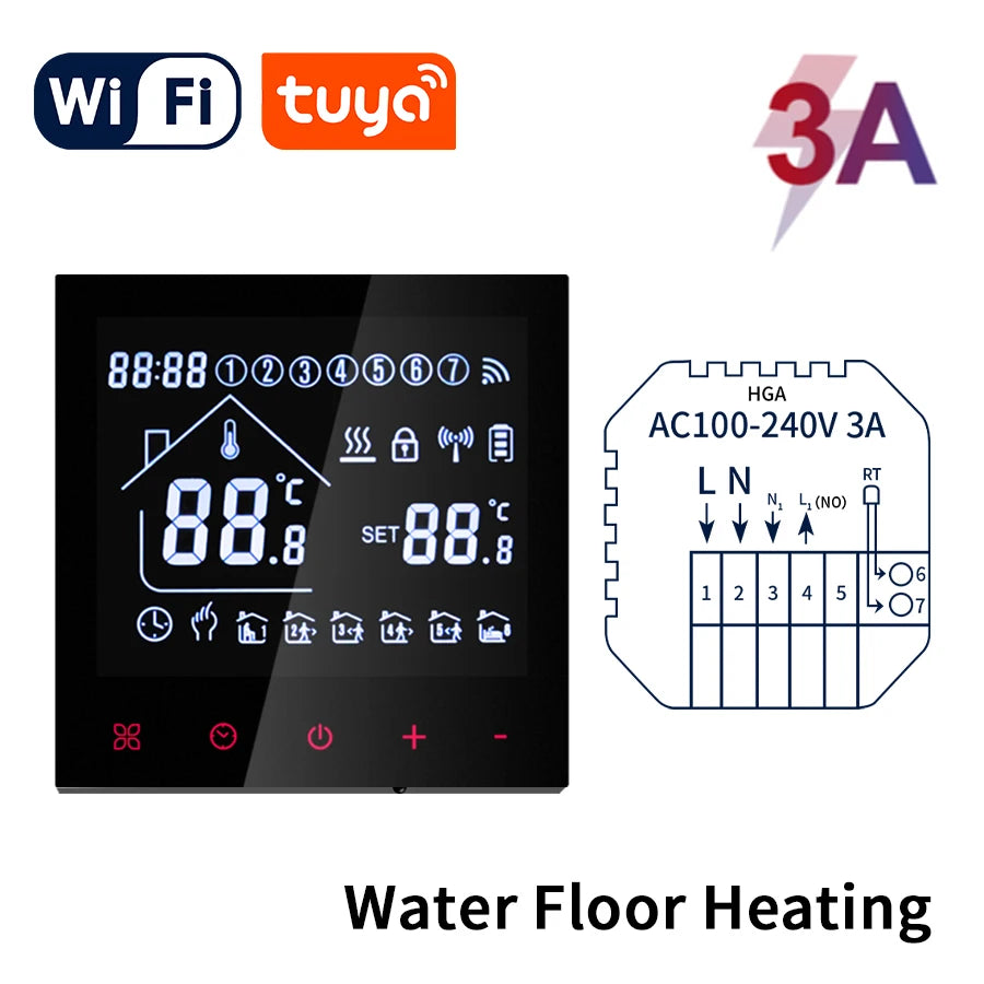 Tuya WiFi Smart Thermostat – Floor Heating & Gas Controller Smart Thermostat Oasis Select WiFi Water Heating