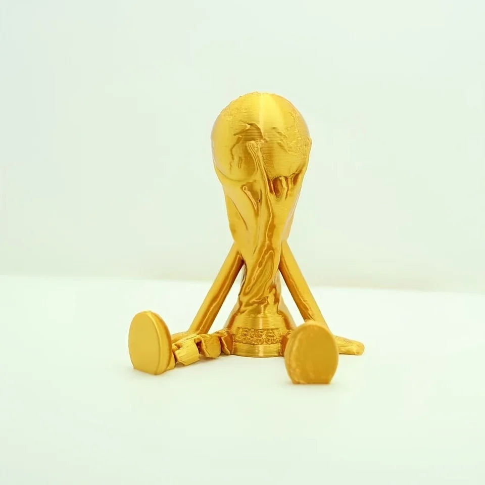 Golden Art Sculpture Ornament 3D Printed Exquisite Desktop Decor Modern Style Home Living Room Tabletop Decoration Gift Oasis Select
