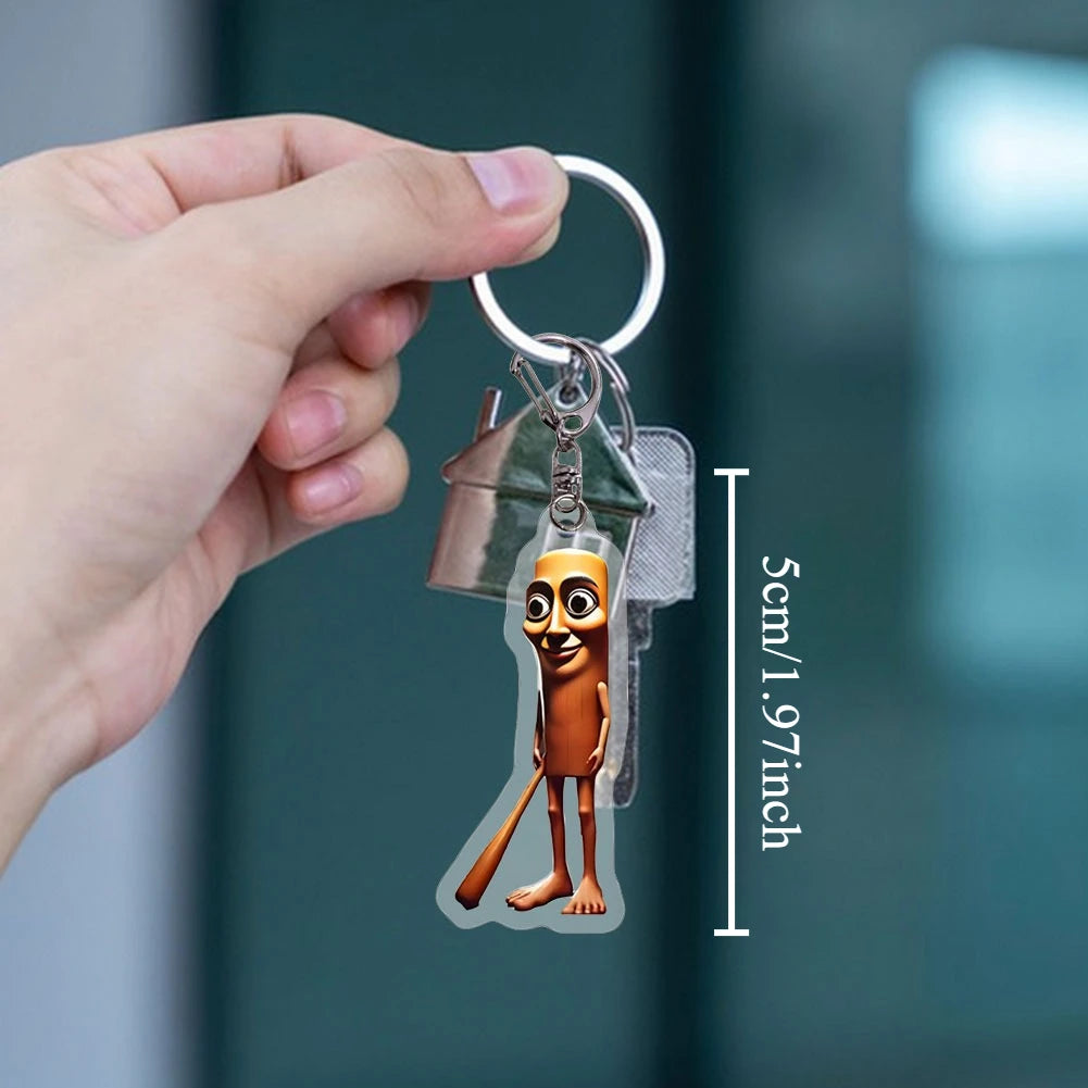 Ultimate Brainrot Meme Keychains – Funny Animal Charms, Gen Z Acrylic Keyrings for Teens, Short-video Trending Gifts Oasis Select