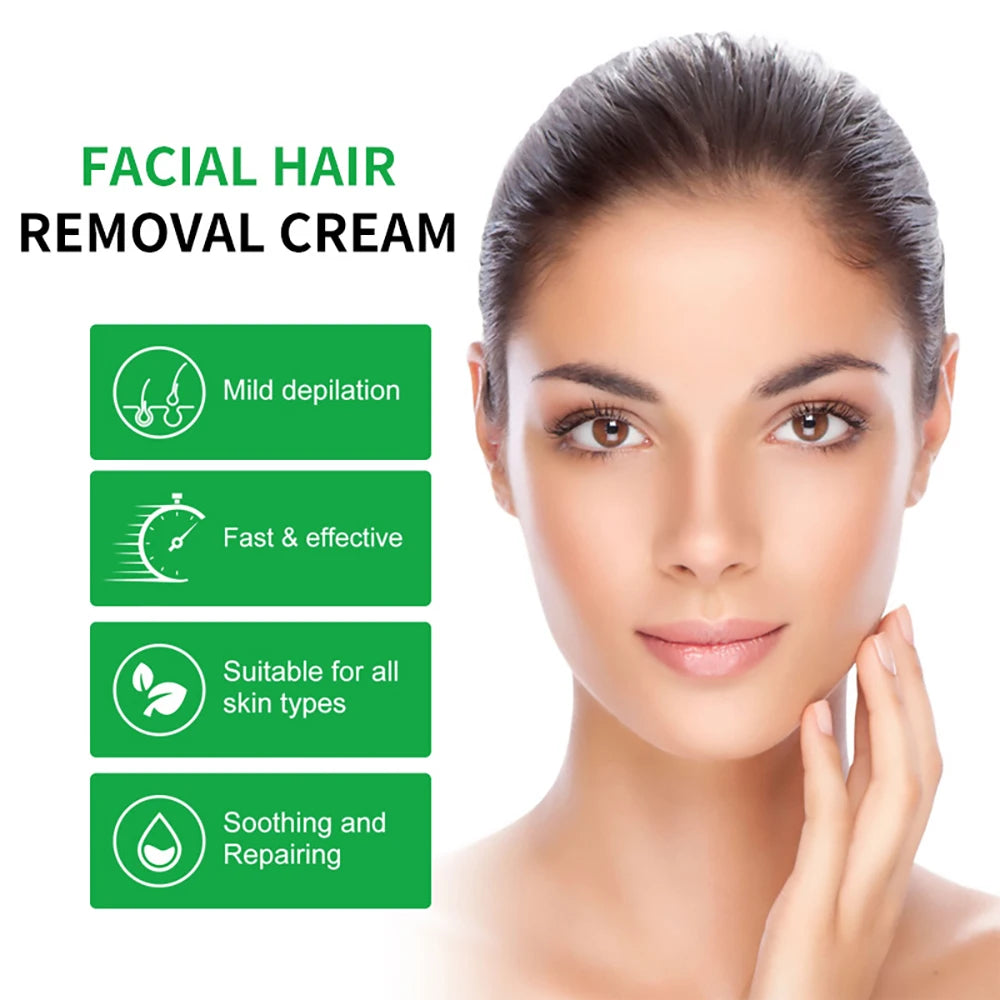 Aloe Vera Fast Hair Removal Cream 60g Painless Underarm Body Face Private Areas Hairs Remove Depilatory Wax Women Men Skin Care Oasis Select