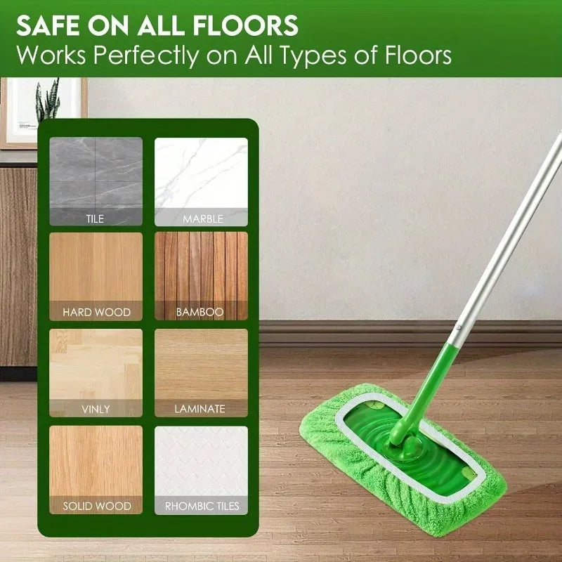 4 Reusable Mop Pads with High Water Absorption and Ultra-fine Fiber Cleaning Pads That Can Firmly Adhere To Most Standard Mops Oasis Select