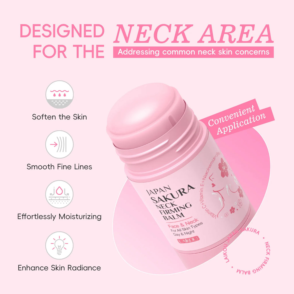 Neck Tightening Stick 40g Firming Lifting for Saggy Skin Wrinkle Reducer Neck Care Roll On Travel Size Daily Anti Aging Skincare Oasis Select 3 Neck Balm Stick