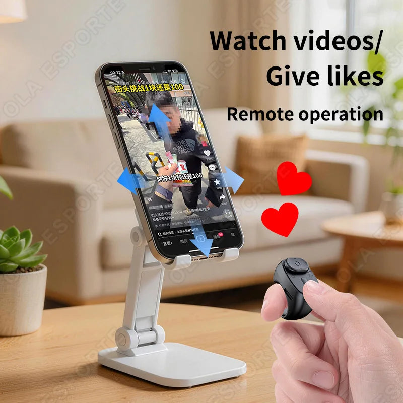 Bluetooth Ring Remote – Page Turner, Camera & Selfie Control
