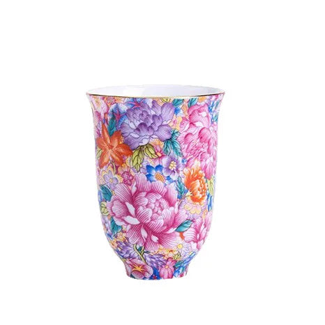 Chinese Style Enamel Ceramic Master Cup Single Cup Women's Tea Set Tea Cup Personal Tea Ceremony Cup Oasis Select