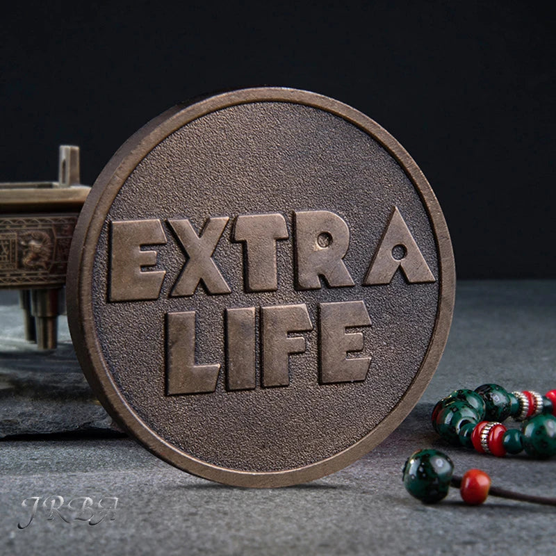 Ready Player One Extra Life Coin Quarter Cosplay Prop Commenorative Coin Oasis Select
