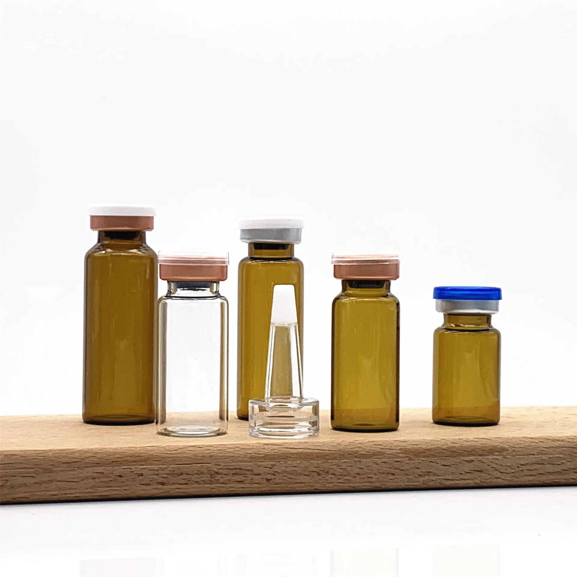 10-Pack Glass Vials 2ml–30ml | Cosmetic Serum & Powder Bottles Glass Cosmetic Vials Oasis Select