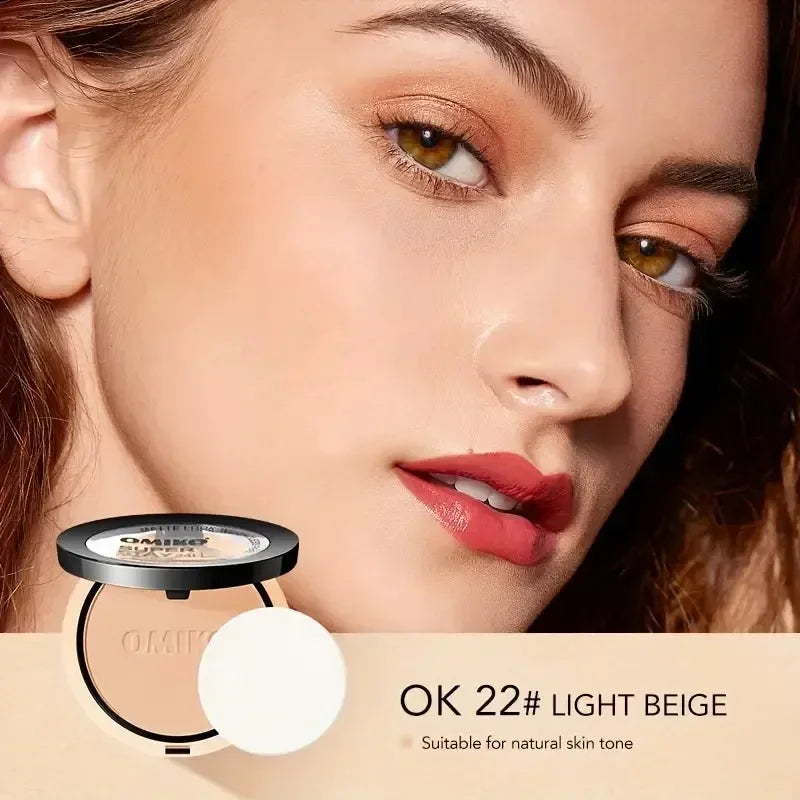 SADOER 3-Color Mineral Pressed Powder – Oil Control Concealer
