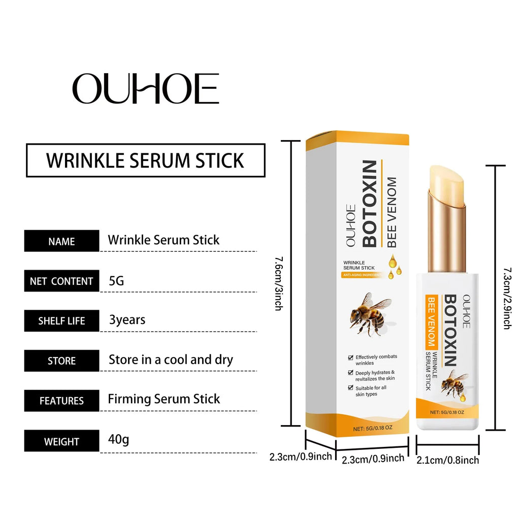 Bee Venom Anti Wrinkle Stick Face&Eye Cream Firming Lifting Reduce Dark Circles Puffiness Eye Bags Smoothing Fine Lines Skincare Oasis Select