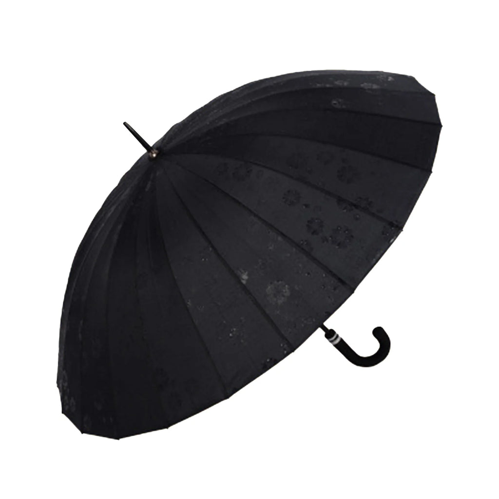 PEAKINBAGS Ultra Large 24-Rib Long Handle Retro Windproof Umbrella