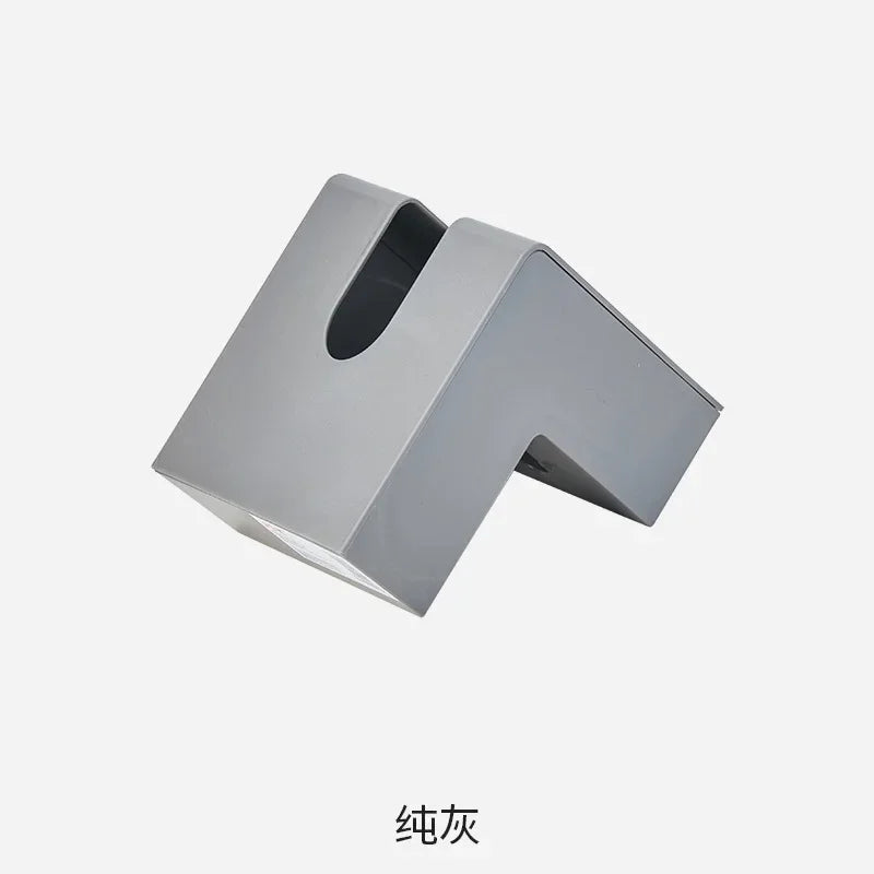 Japanese creative ins air-pumped paper box net red high appearance level L-shaped tissue box living room simple Kleenex box Oasis Select grey