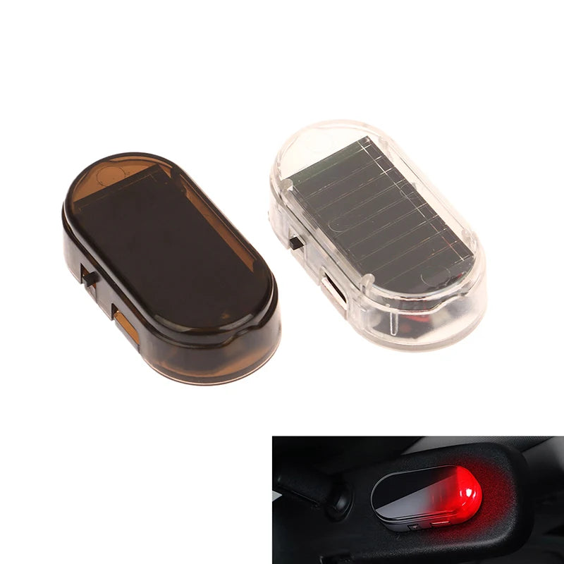 Solar Powered Car Fake Security Light – LED Flashing Dummy Alarm