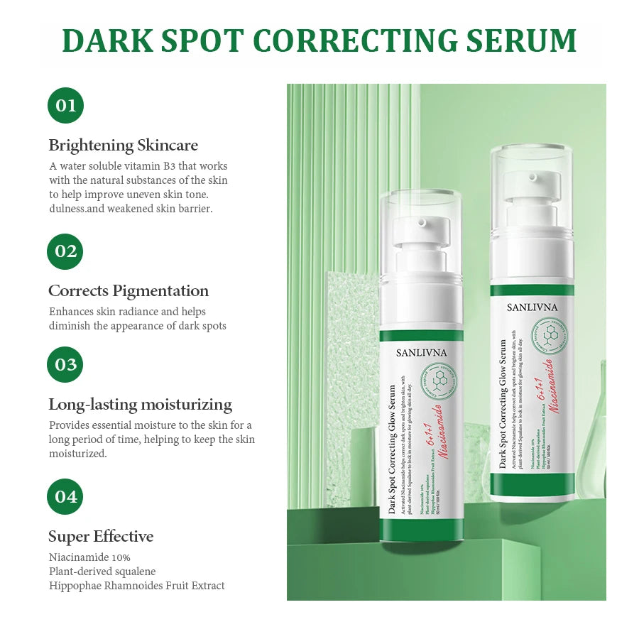 Dark spot correction essence effectively improves facial dullness, moisturizes and brightens skin tone, gentle essence 50ml Oasis Select