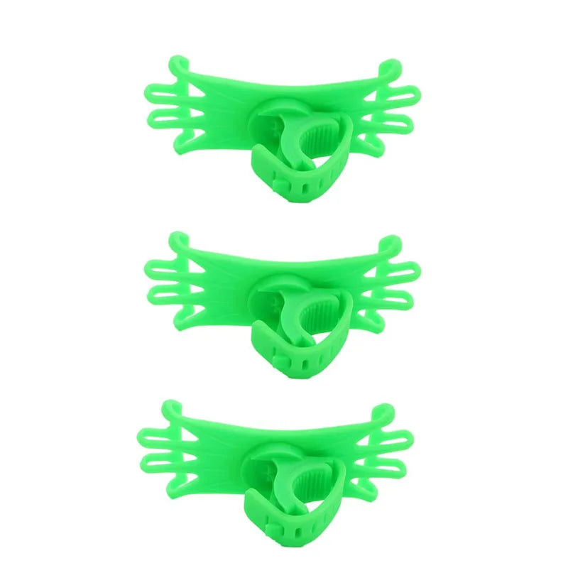 1/2/3pcs Rotatable Mobile Phone Bicycle Motorcycle Holder Bike Safe Bracket Silicone Support Silicone Pull Type Phone Stand Oasis Select 3pcs Green