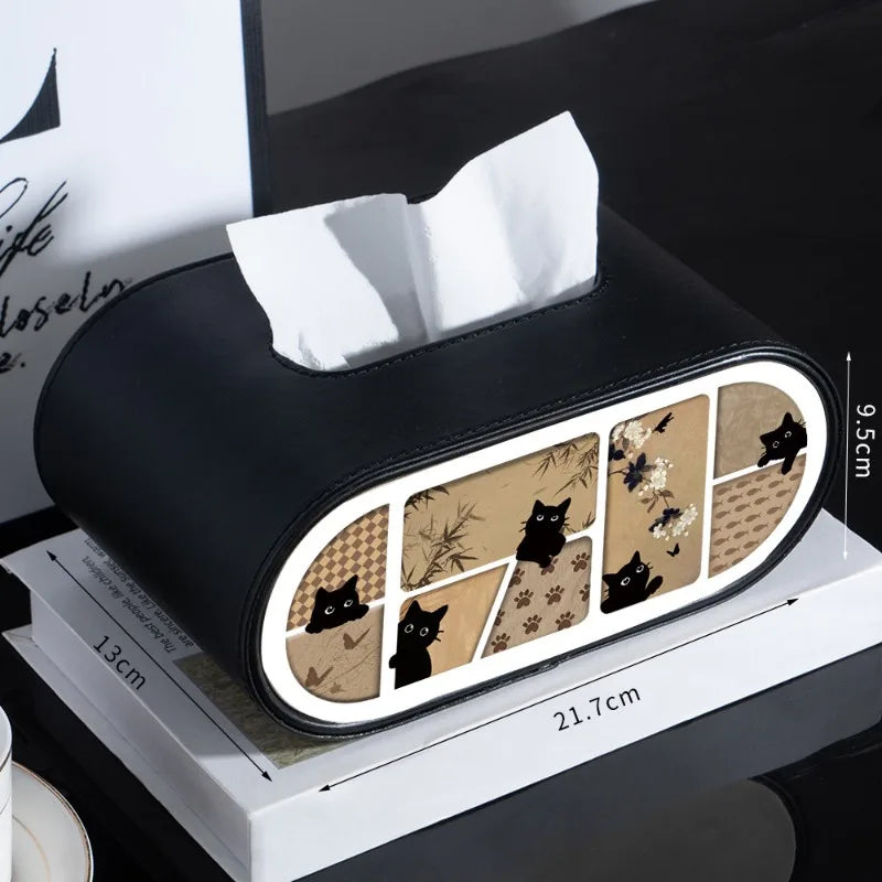 Tissue Box Luxury Creative Desktop Paper Holder Premium Decor Accessory For Living Room Household Daily Storage Ornament Oasis Select