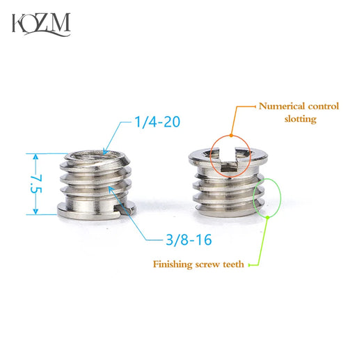 1/4 to 3/8" Camera Tripod Adapter Screw – Universal DSLR Mount Camera Tripod Adapter Oasis Select