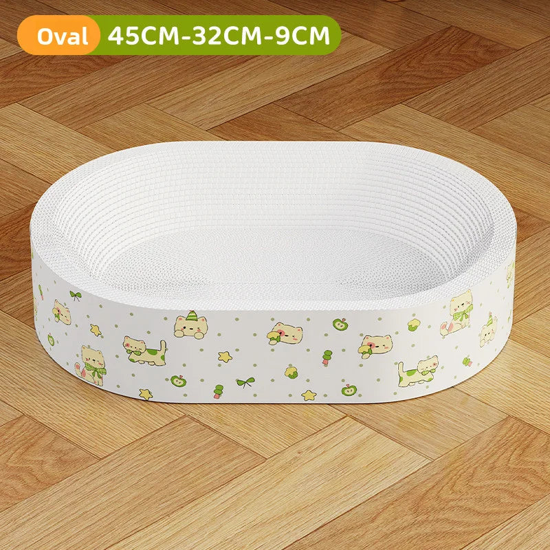 Cat scratch board, super large cat bed integrated, wear-resistant, scratch resistant, non shedding, universal toy for all season Oasis Select A