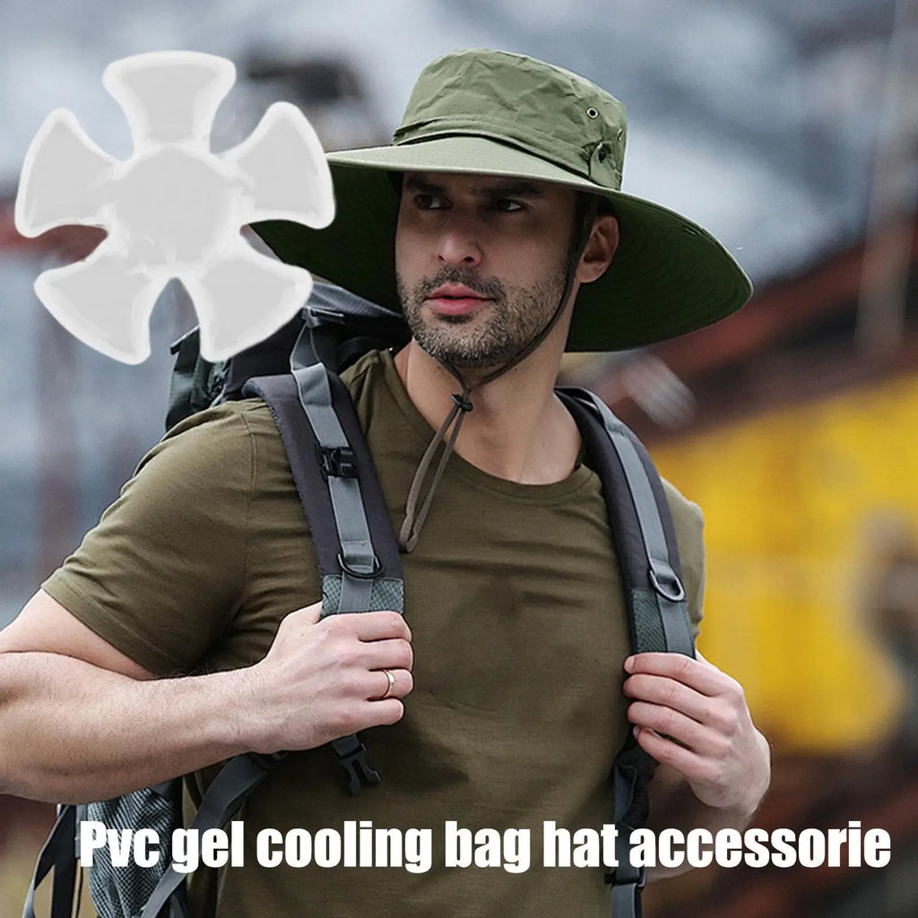 Cooling Gel Hat Ice Pack Cold Pad for Cycling Helmet Reusable Helmet Cooling Pad for Outdoor Sports Cycling Running Camping Oasis Select