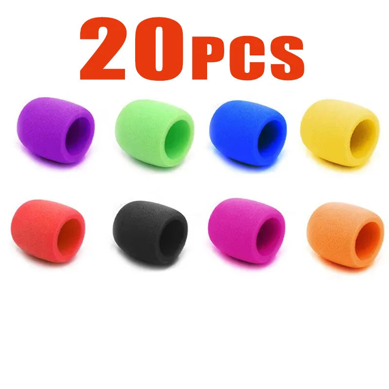 5-35Pcs Rain Microphone Foam Thicken Mic Cover Sponge Professional Studio WindScreen Protective Grill Shield Soft Microphon Cap Oasis Select 20pcs random