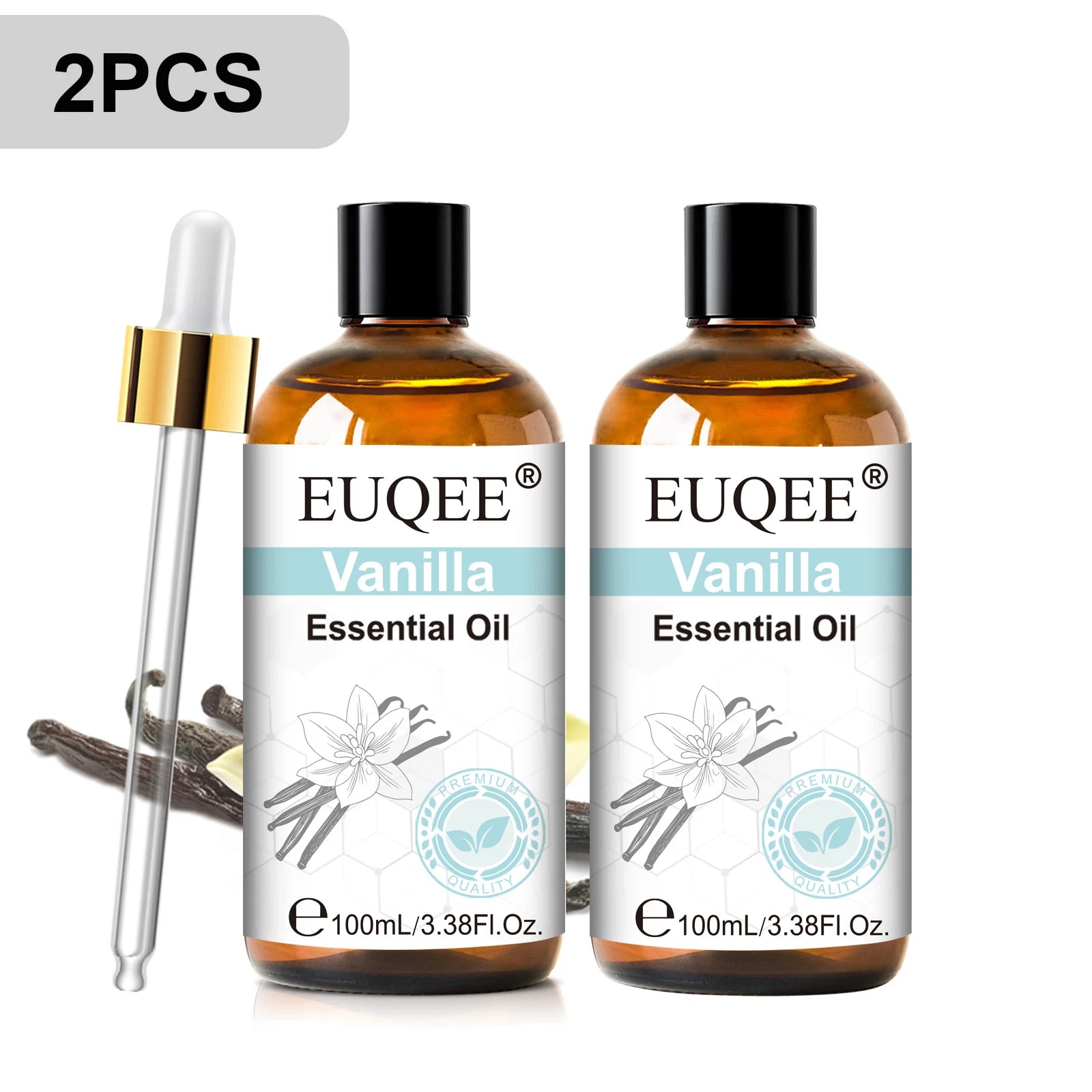 EUQEE 100ml Essential Oil for Diffuser – Lavender, Rose & More