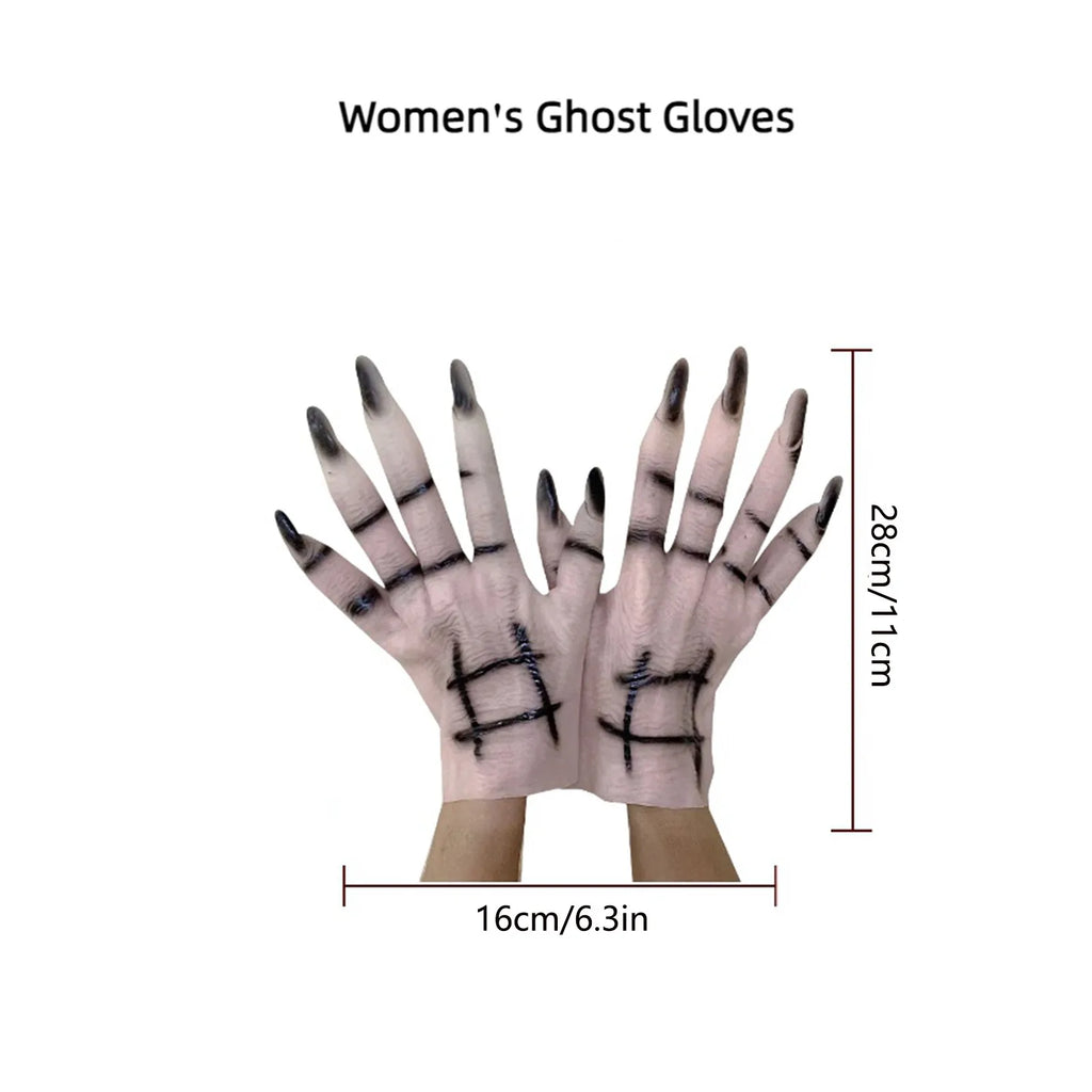 Halloween Horror Claw Gloves – Ghost, Vampire & Wolf Monster Halloween Costume Gloves Oasis Select