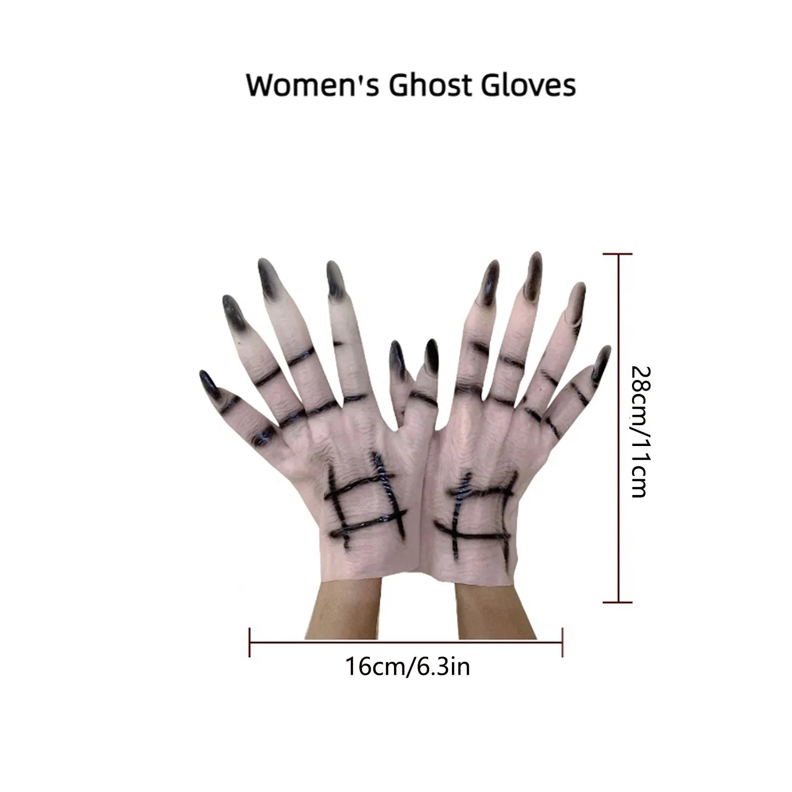 Halloween Horror Claw Gloves – Ghost, Vampire & Wolf Monster Halloween Costume Gloves Oasis Select