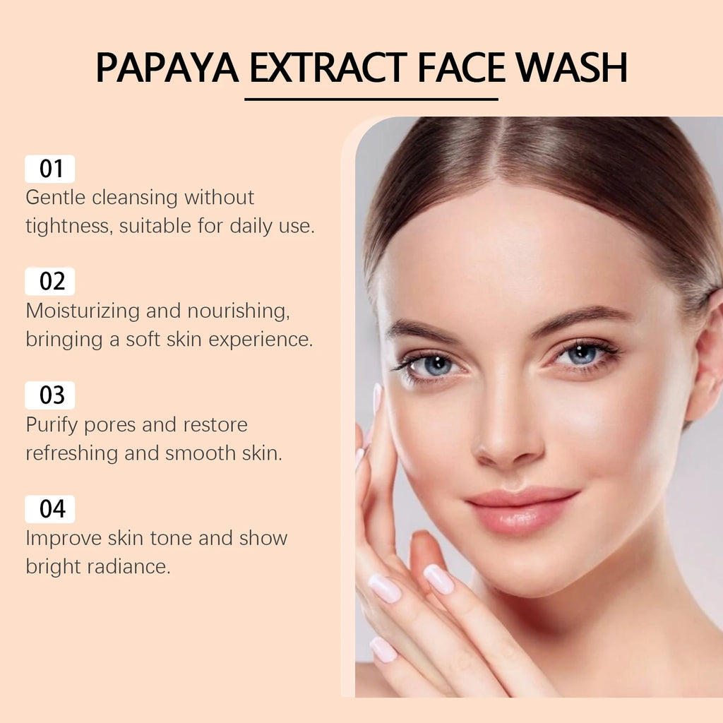 Hoygi Papaya Face Wash – Oil Control & Brightening Cleanser Facial Cleanser Oasis Select