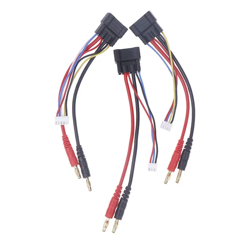 TRX ID Male Compatible Charger Lead 4S/3S/2S Lipo Battery Bullets Connector Charging Cable To 4mm Banana For TRX RC Car Oasis Select