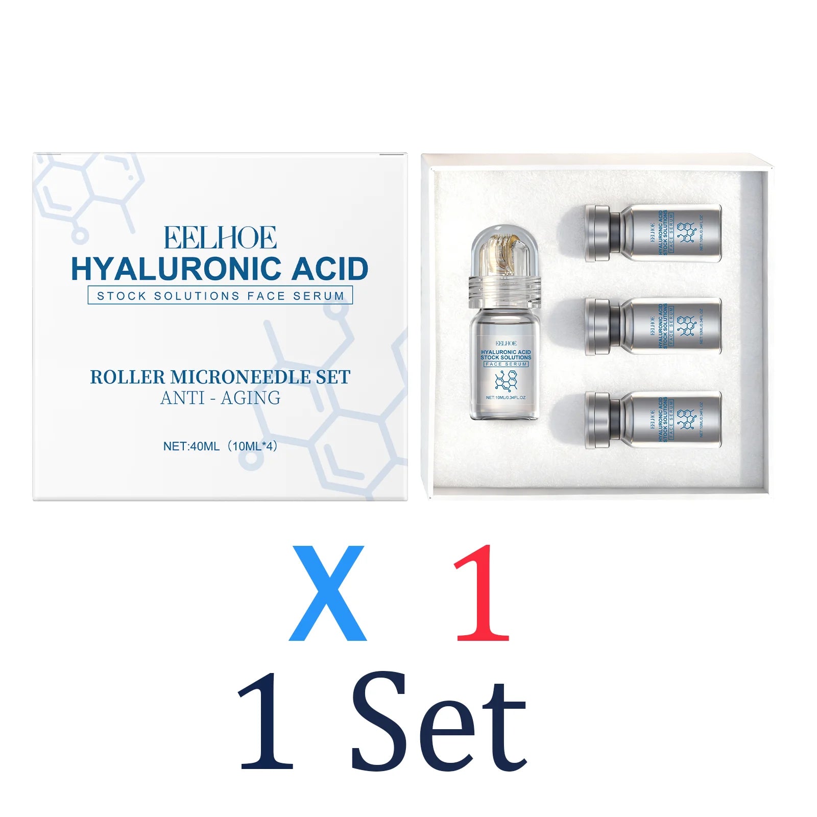 Niacinamide Microneedle serum Facial serum Kit 0.25mm Moisturizing Skin nourishing Winter skincare Face Roller Day cream 30ml Oasis Select 1 Set