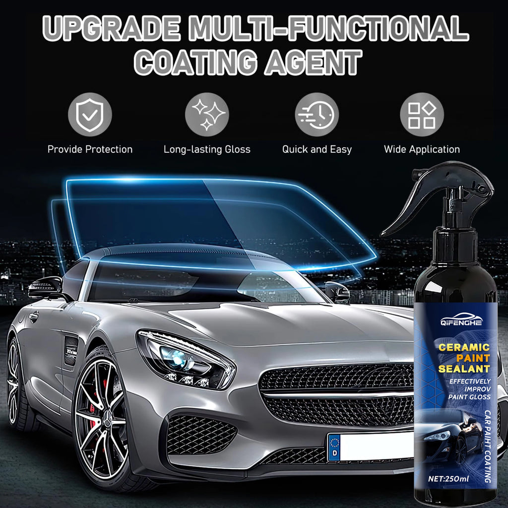 3-in-1 Ceramic Coating Spray – Hydrophobic Car Wax & Paint Care