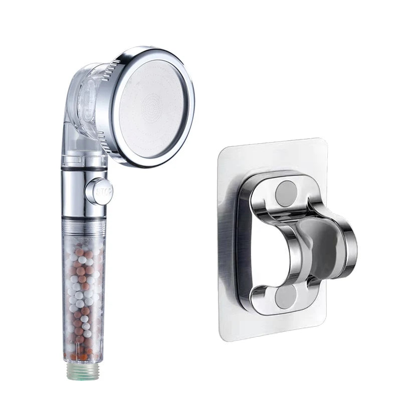 3-Mode Negative Ion Filter Handheld Shower Head | Water-Saving
