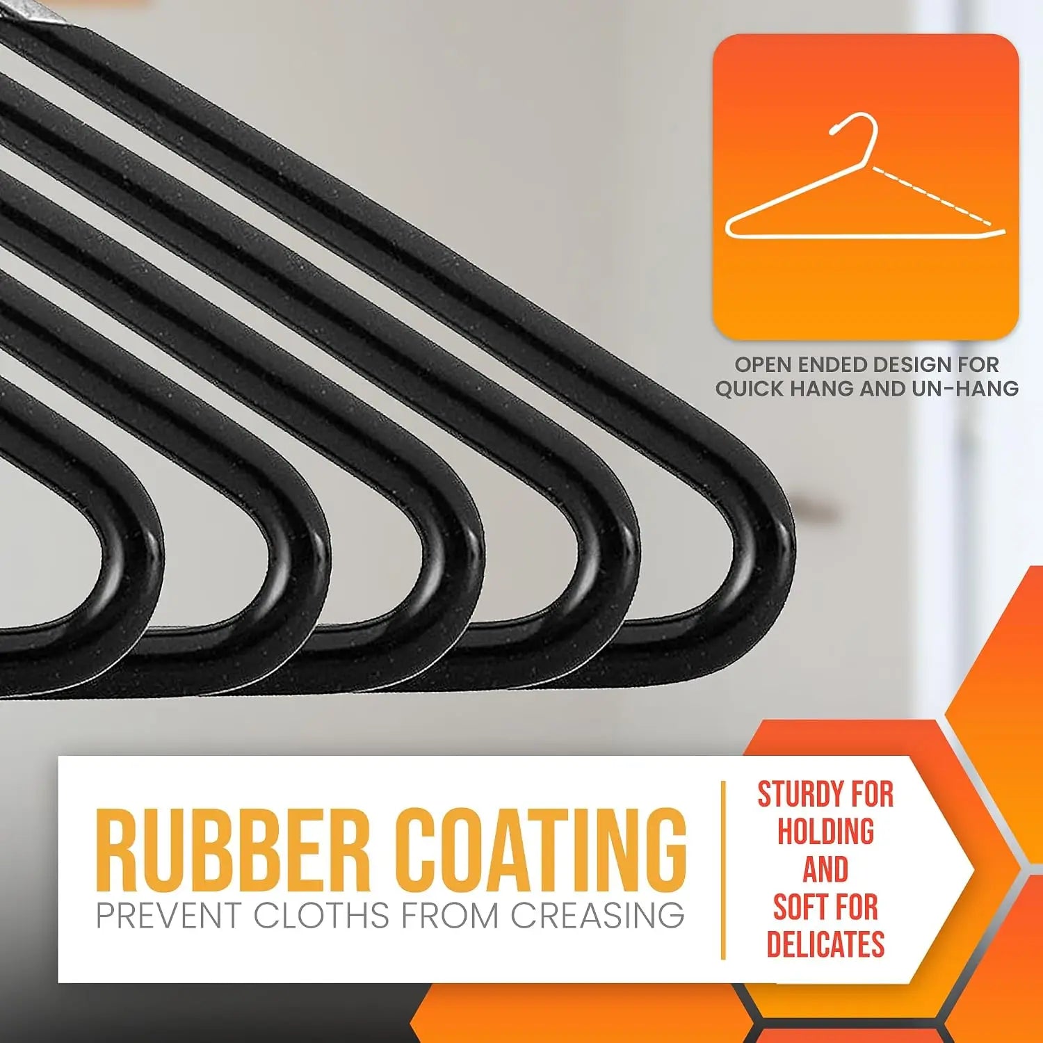 20pcs Pants Hangers Non-Slip, Heavy Duty Strong Stainless Steel Trouser Racks, Open Ended Jeans Hangers for Closet Space Saver Oasis Select
