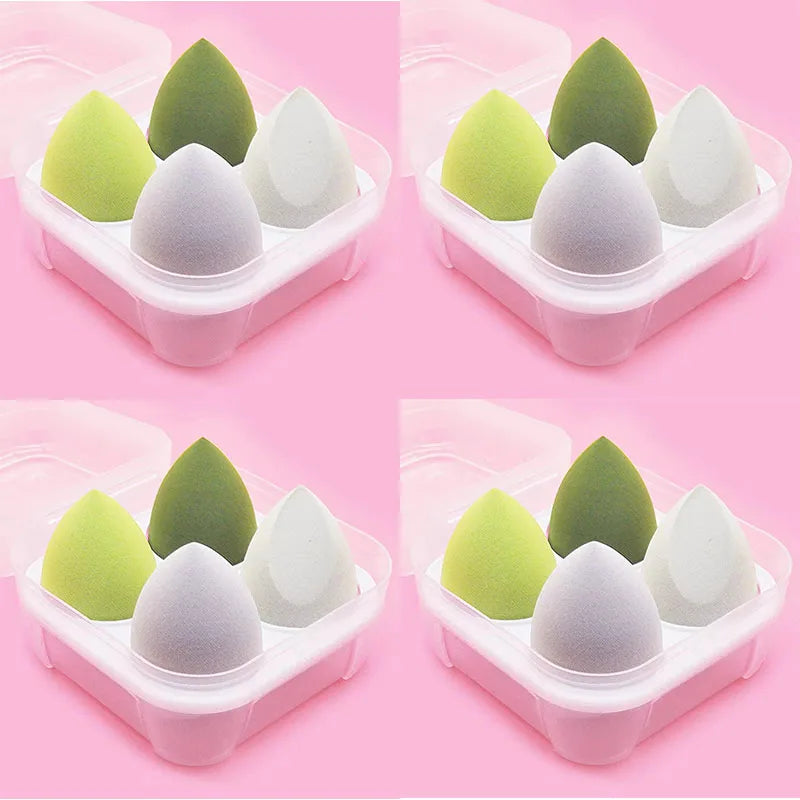 4/8/12/16pcs Makeup Sponge Blender Beauty Egg Cosmetic Puff Foundation Sponges Powder Puffs Women Make Up Accessories Oasis Select 16pcs green boxes