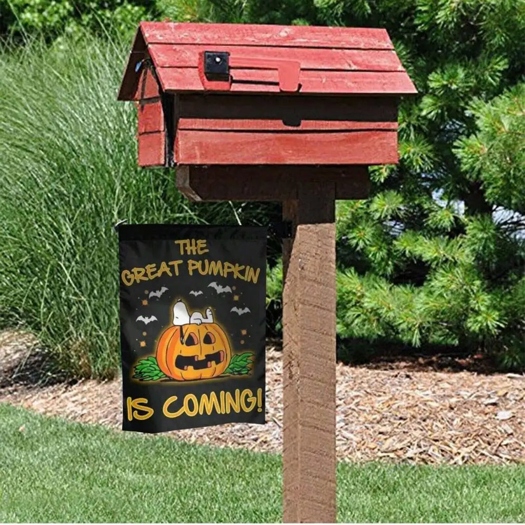 Garden Flags - Double-Sided Printed Pumpkin Ghost Outdoor Patio Decor, Holiday Yard Banner, Easy to Hang, Pole Not Included Oasis Select