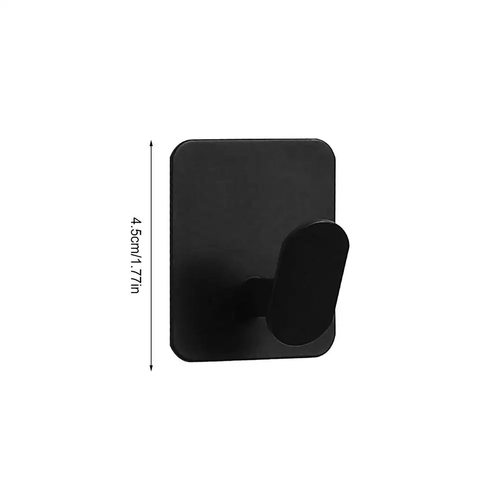 1PC Adhesive Hook Heavy Duty Waterproof in Shower Hooks for Hanging Towels Clothes Robes for Bathroom Home Wall Hook Oasis Select Black 1PC