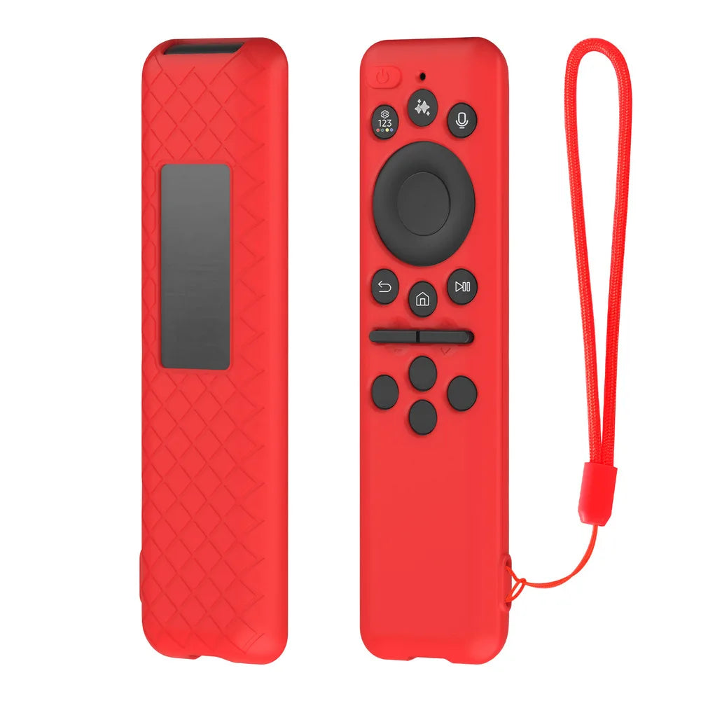 Protective Shockproof Silicone Case for SAMSUNG BN59-01480A BN59-01455A TM2560E Remote with Anti Slip Grip Design Oasis Select Red