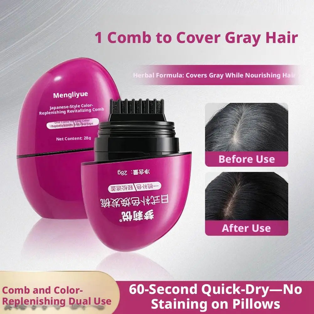 Temporary Hair Color Stick & Comb – Instant Gray Root Concealer Hair Root Concealer Oasis Select