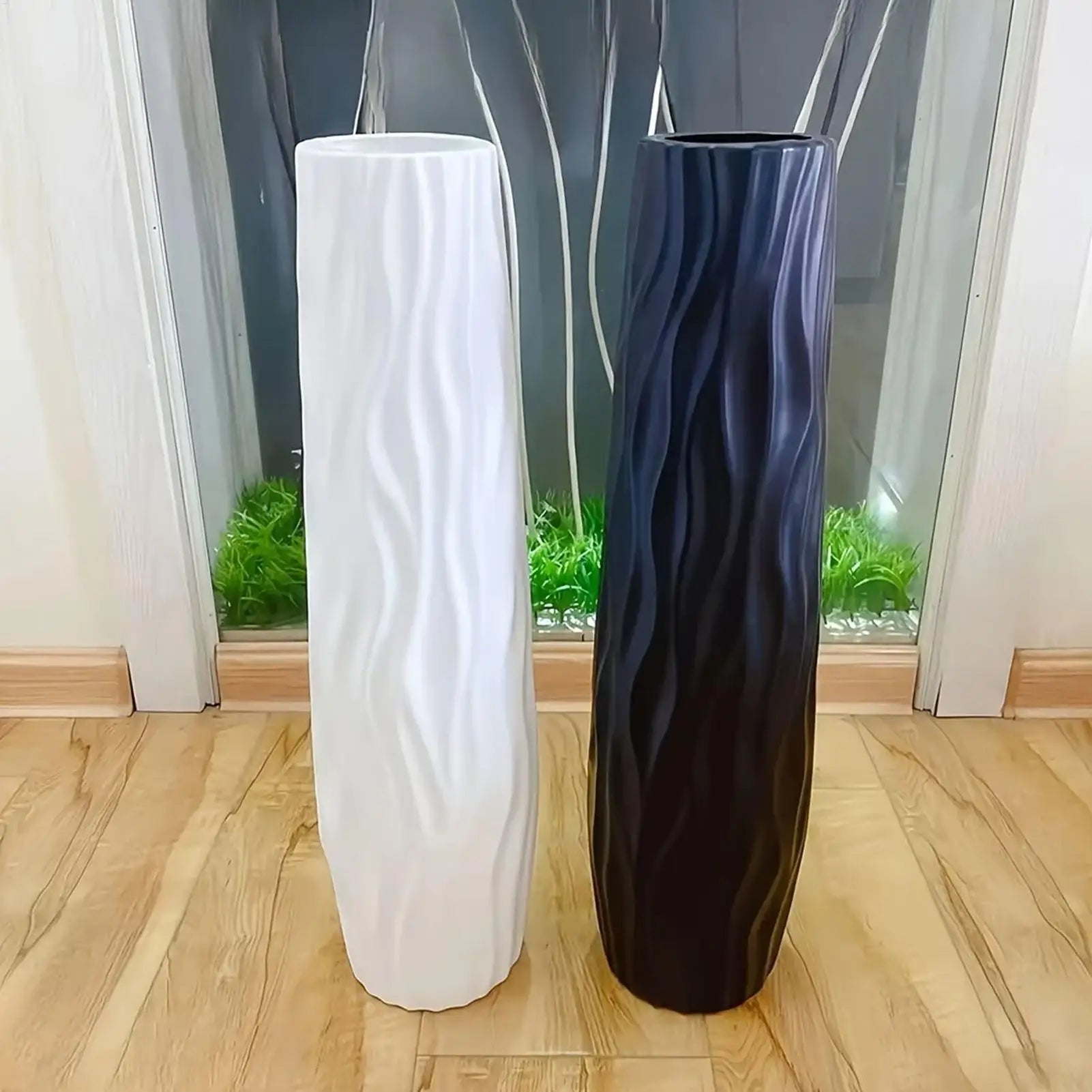 Large floor vase simple European-style plastic vase for hydroponics suitable for dried flower arrangements plant pots for homes Oasis Select