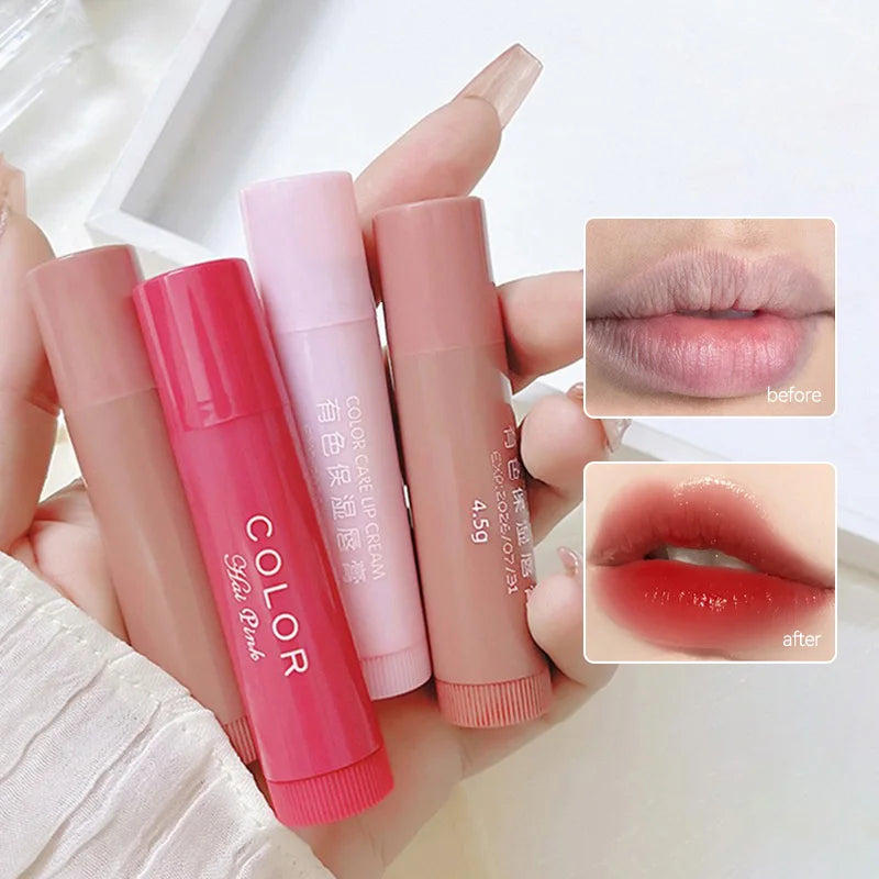 HAIPINK 3-Piece Set Tinted Moisturizing Lip Balm - Hydrating, Fade Lip Lines, Prevent Chapping Oasis Select