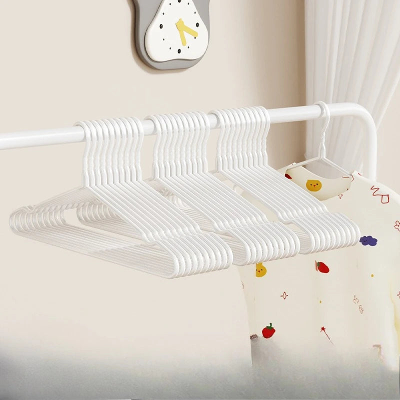 10Pcs Plastic Suit Coat Hangers Heavy Duty Clothes Hangers Shirt Jacket Hanger with Round Notches for Dress Closet Hangers Oasis Select