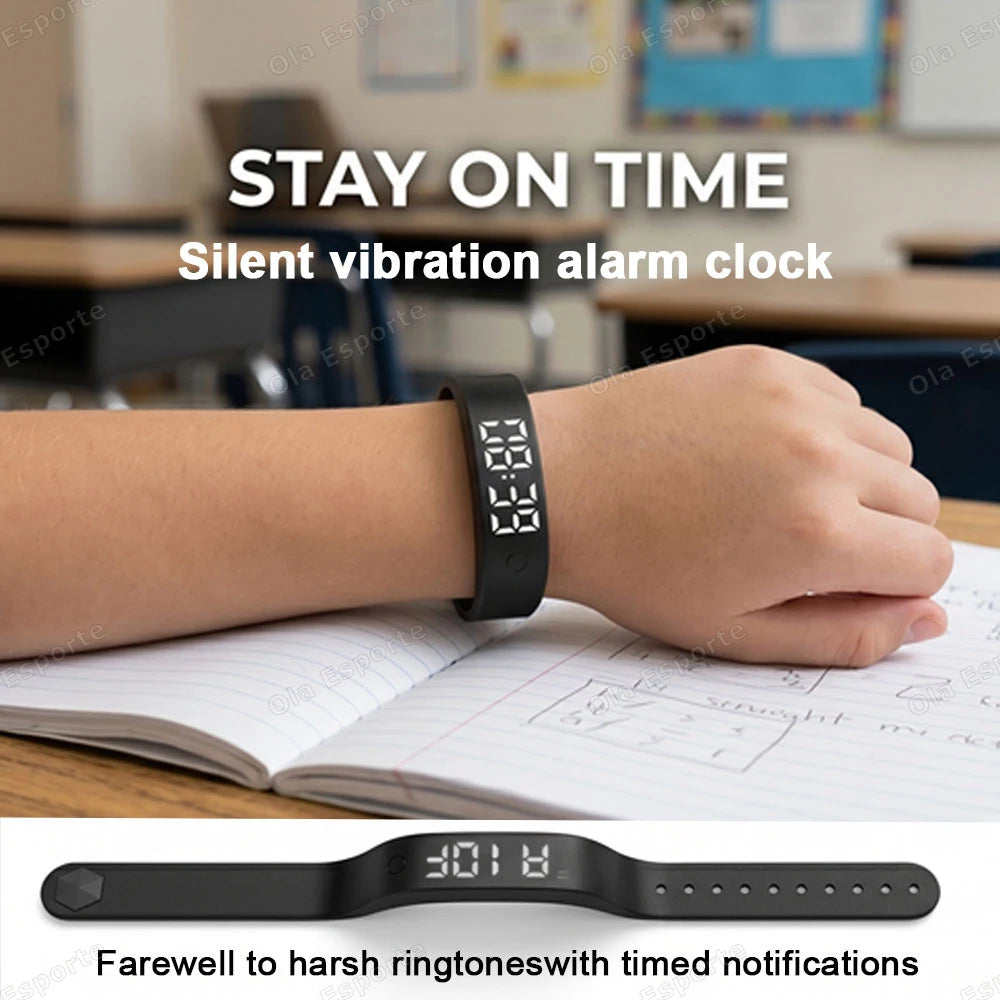 LED Fitness Tracker Bracelet – Pedometer, Alarm & Sleep Monitor