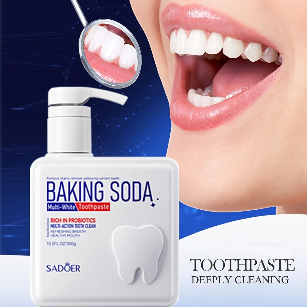 Baking Soda Probiotic Pump Toothpaste – Whitening 300g Whitening Toothpaste Oasis Select