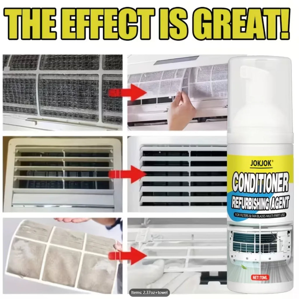 All Types Air Conditioner Cleaner - Surface Renovation Filter Polishing - No Hand Washing Required for Easy Maintenance Oasis Select