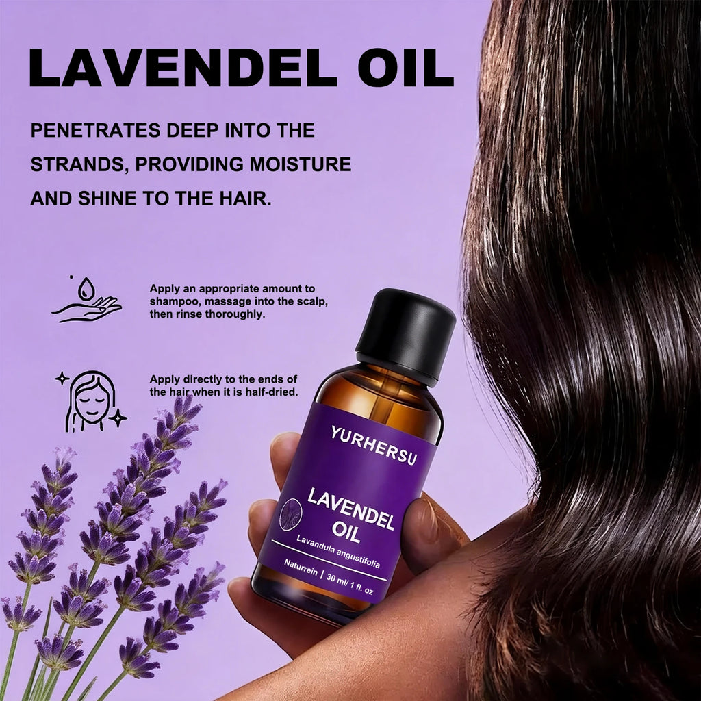 Pure Lavender Essential Oil 30ml – Skin, Hair & Aromatherapy Lavender Essential Oil Oasis Select