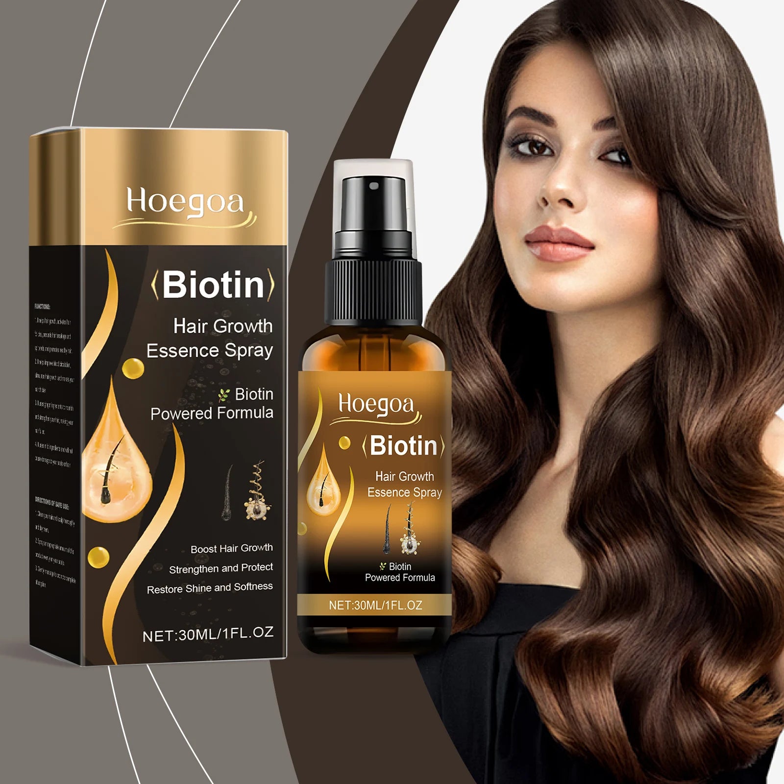 Ginger Oil For Hair Growth Serum Repair Damaged Hair Improve Hair Thinning Frizziness Reduce Split End Hair Loss Treatment Spray Oasis Select Default Title