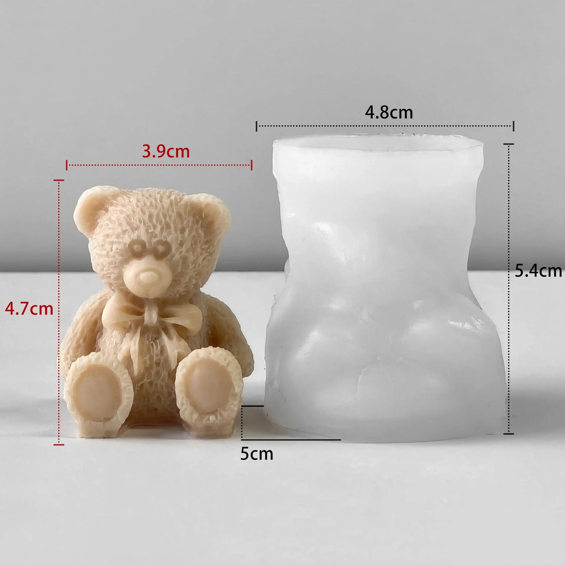DIY Mini Bears Silicone Mold Aroma Candle Resin Ornament Mould Handmade Candy Chocolate Making Baking Molds Oasis Select Style 5