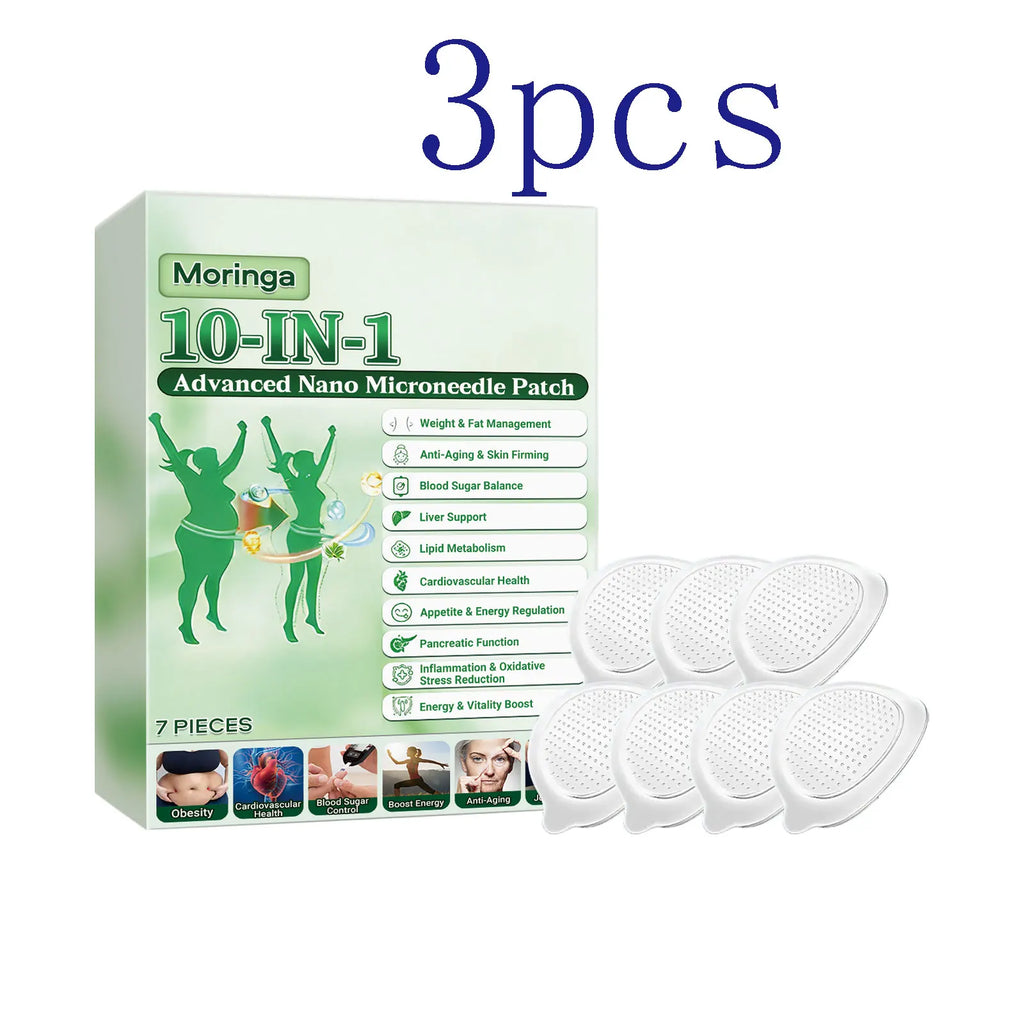 Moringa Nano Microneedle Patch – Deep Hydrating Skin Care 7pcs Hydrating Skin Patch Oasis Select 3boxed