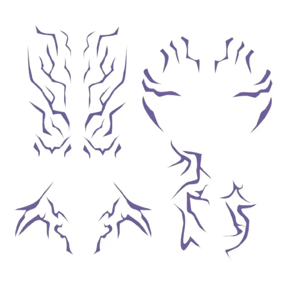 Waterproof Temporary Tattoo Stickers – Anime Cosplay & Party