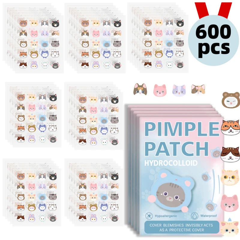 24-720pcs Hydrocolloid Invisible Breathable Pimple Patch Acne Removal Acne Cover Face Spot Pimple Patch Skin Care Stickers Oasis Select MR-06